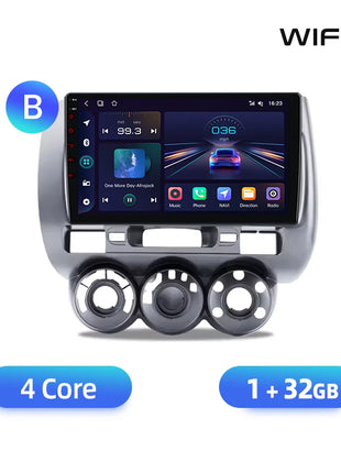 Junsun Wireless CarPlay Android Auto Car Radio for Honda Fit Jazz City 2002 2003 2004-2007 RDS GPS 4G WIFI Multimedia autoradio - Riparo82