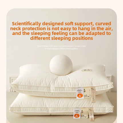 1pc Soft Filling Sleeping Pillows for Home Bed Almohadas Para Dormir High Quality Pillow 48x74cm Washable Neck Cushion