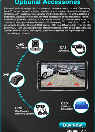 10 inch 2 DIN Android 14 Universal Multimedia Video Player, Car Radio, Wireless carplay android auto WiFi, GPS, Bluetooth, Audio - Riparo82