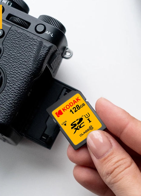Scheda SD Kodak per HD SLR DV ad alta velocità Classe 10 U1 V30 UHS-I Scheda di memoria video 32GB 64GB 128GB SDXC Sdcards per fotocamera
