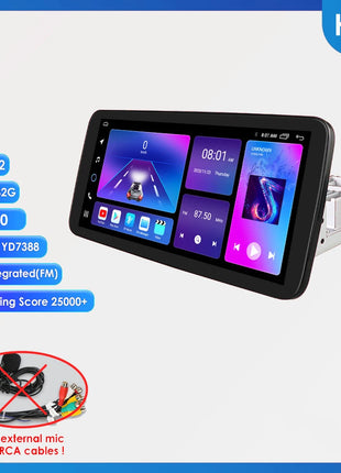 10.33inch 1 DIN Universal Android Car Radio Multimedia Video Player Rotatable Auto Touch Screen DSP Carplay Headunit WIFI 7862