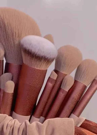 13/15PCS Makeup Brushes Set Eye Shadow Foundation Women Cosmetic Brush Eyeshadow Blush Beauty Soft Make Up Tools Bag