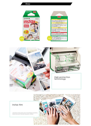 Fujifilm Instax Mini Pellicola Bianca 10 20 40 60 80 100 Fogli Per FUJI Macchina Fotografica Istantanea Mini 12/11 Mini 9 8 7 70 90 Macchina Fotografica a Film