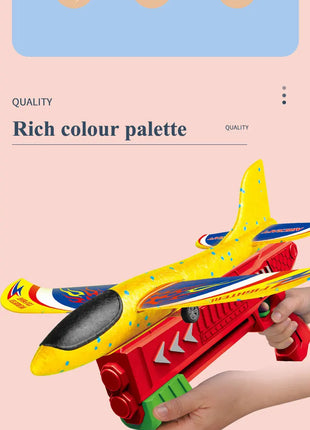 Bambini 24/34 cm Schiuma Aereo Lanciatore Giocattolo da esterno per Ragazzi Sport Catapulta Gioco Bambini Ragazza Compleanno Regali di Natale - riparo82