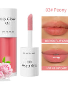 Lip Glaze Lip Oil Moisturizing Shiny Lipgloss Long lasting Makeup Lip Tint Lips Moisturizer Jelly Lipstick Oil Moisturizing Balm - Riparo82