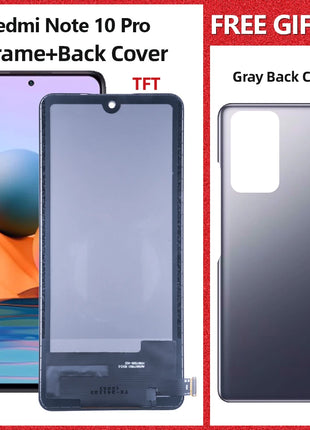 LCD di alta qualità per Xiaomi Redmi Note 10 Pro Display LCD Touch Screen Digitizer Assembly M2101K6G M2101K6R Parte di visualizzazione dello schermo - riparo82