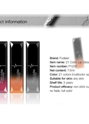 Super Matte Velvet Liquid Lipstick - 21 Colors Christmas Lip Makeup Long Lasting 18 Color Selection Lipgloss Lip Cream - Riparo82