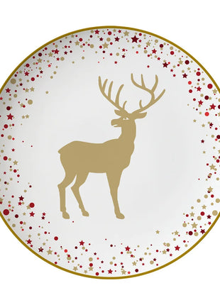 Set di stoviglie in porcellana di cervo nordico Ins per la casa, hotel, bistecche, piatti da dessert, tazze, decorazione per la disposizione degli alimenti occidentali, regalo di Natale - riparo82