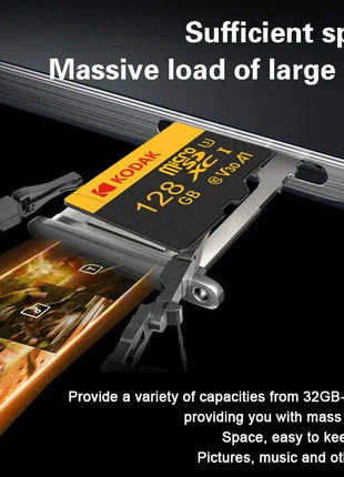 3 pezzi Kodak SD Card 128GB SD/TF Flash Card Mini schede SD con adattatore SD gratuito Scheda di memoria Flash Class10 V30 U3 per fotocamera portatile