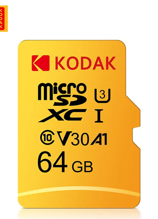 Scheda Micro SD KODAK Scheda di memoria ROSSA con Adapte 32 GB MicroSDHC 64 GB MicroSDXC MicroSD C10 A1 TF Schede Flash Cartao De Memoria