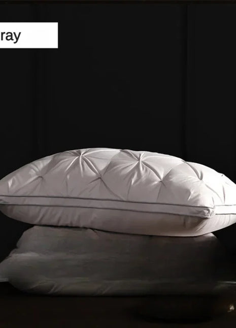 95% Goose Down Pillow White Cotton PillowCover Rectangle Bedroom Sleep 5-Star Hotel Pillow Low-Mid-high Pillows for Sleeping - Riparo82