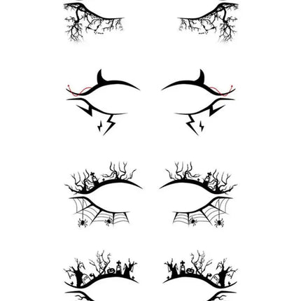 Temporary Halloween Horror Witch Devil Ghost Tattoo Halloween Eye Face Eye Art Party Tattoo Sticker Stickers Tattoo M6P2