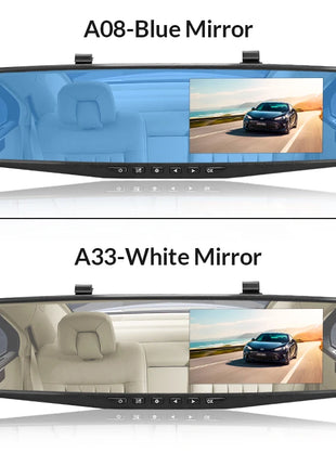 Dash Cam  4.3 Inch Car Dvr Dashcam car camera 24h Front and Rear 1080P Mirror Rear Camera Rearview Mirror Digital Video Recorder - Riparo82