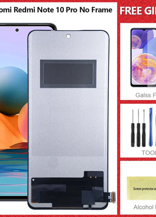 LCD di alta qualità per Xiaomi Redmi Note 10 Pro Display LCD Touch Screen Digitizer Assembly M2101K6G M2101K6R Parte di visualizzazione dello schermo - riparo82