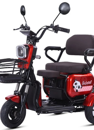 Mini Parent Child Electric Tricycle For Family With Foldable Child Seat 700W 48V 3 Wheels Electric Scooter For Adults Women - Riparo82