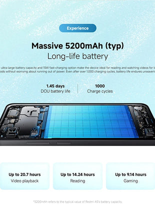 Global Version Xiaomi Redmi A5  Smartphone 32MP AI dual camera 6.88 "120hz Display Seite Finger abdruck 5200mah Schnel - Riparo82