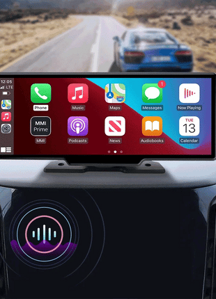 10.26'' Dash Cam 4K Car Mirror Video Player Wireless Carplay Android Auto GPS Car Monitor Multimedia Rearview Camera Dashboard - Riparo82