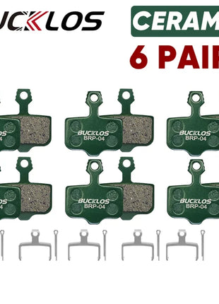 BUCKLOS Pastiglie freno a disco idraulico in ceramica per SRAM AVID ELIXIR 1/2/4/6/8/10 paia Pastiglie freno MTB Pastiglie freno a disco resistenti all'usura