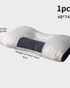 Neck Pillow Help Sleep And Protect The Neck Cervical Orthopedic Household Soybean Fiber SPA Massage Pillow For Sleeping New - Riparo82