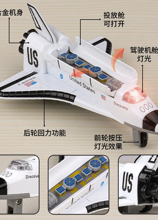 Lega Space Shuttle Shuttle Simulazione Modello di aviazione Giocattolo per bambini Decorazione Display Regalo - riparo82