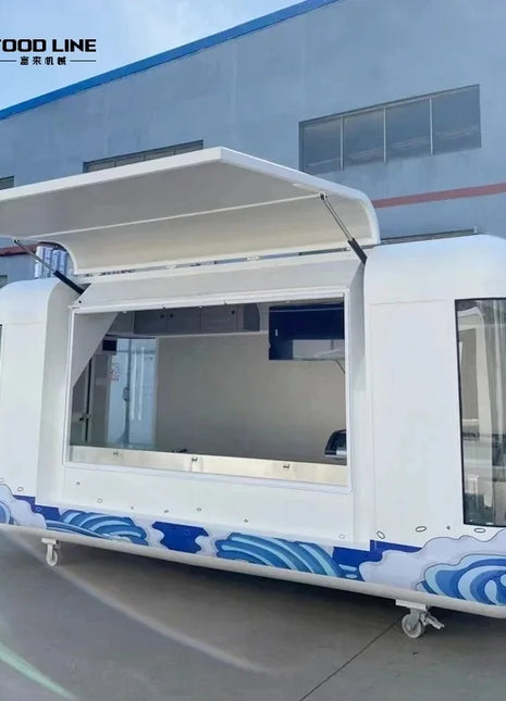 Heavy Duty Customized Street Mobile Food Truck Trailer for Street Vending Ice Cream Pizza Bbq Food Trailer with Warranty - Riparo82