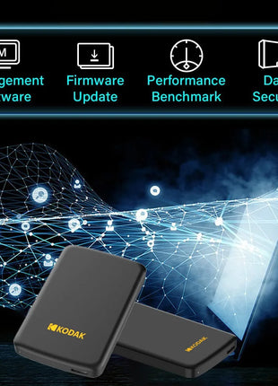 Disco rigido HDD esterno portatile Kodak Disco rigido esterno USB 3.0 da 5 Gbps 500G 1 TB Archiviazione di grande capacità PS4/Xbox/PC e video 4K