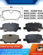 Per SAIC-GM Buick Encore GX Encore PLUS Pastiglia freno posteriore 42704774 42782666 42787746/Parti auto -06035