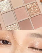 9 Colors Punk Smokey Matte Glitter Eyeshadow Palette Cool Toned Gray Black Eye Pigment Palett Shimmer Eye Shadow Makeup Palette - Riparo82