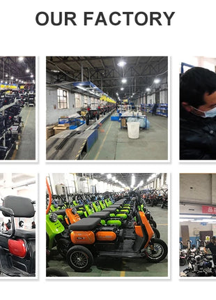 2024 High Quality Best Price 800w 15 Tube Four Wheel Electric Tricycle with Roof for Adult Golf Cart Electric with Roof - Riparo82