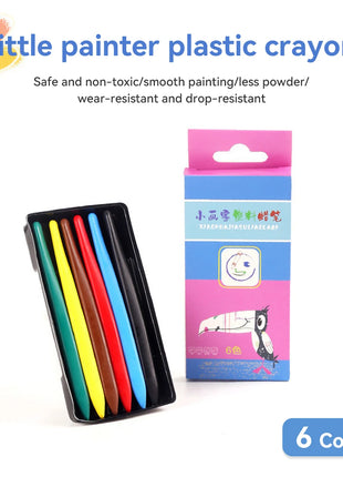 12/18/24/36 Colors Non-dirty Hand Plastic Crayons Washable and Erasable Color Crayons Children’s Painting School Office Supplies - Riparo82