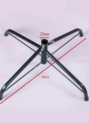 Base per supporto per albero di Natale in metallo Robusta base rotante per albero di Natale artificiale Gambe per supporto per albero di Natale - riparo82