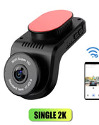 Dash Cam Universal Car DVR Camera Recorder WIFI 2K HD Mini Dashcam 170 ° Wide-Angle Auto Video Recorder - Riparo82
