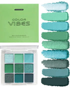 9 Colors Glitter Eyeshadow Palette Avocado Green Shimmer Pearlescent Matte Colorful Eye Shadows Palette Waterproof Eye Make Up - Riparo82