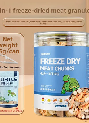 GEN CLIMB Freeze-Dried Shrimp Turtle Food - High Protein Aquatic Turtle Diet for Red-Eared Slider, Snapping Turtle&Pond Turtles - Riparo82