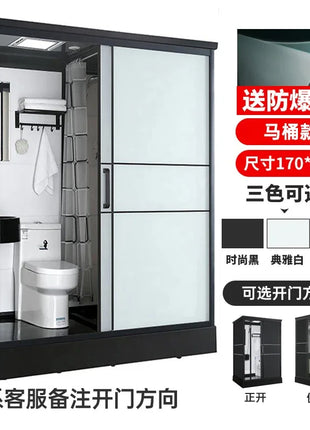 B573 Bagno doccia integrale integrato WC mobile bagno divisorio integrato semplice rurale per uso domestico