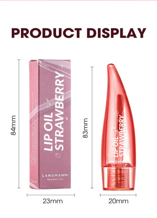 Natural Moisturizing lipstick Moisturizes and softens the water feeling, transparent and nude, easy to apply lip oil - Riparo82