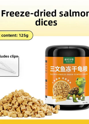 FKSC Turtle Food Mix - Freeze-Dried Shrimp/Mealworm/Fish & Chicken - Protein Rich Treat for Red-Ear Sliders & Aquatic Turtles - Riparo82