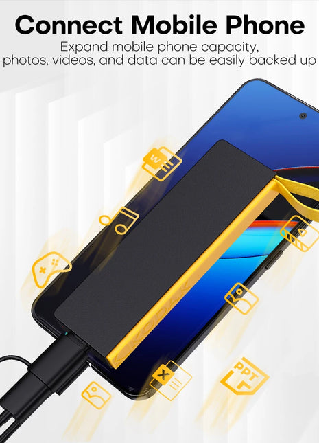 Kodak X106 SSD portatile 2TB 1TB USB 3.2 Tipo C Disco rigido esterno 512GB 256GB Unità a stato solido per PS4 Laptop MacBook PC