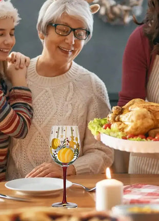 Bicchieri da vino natalizi da 450 ml Albero di Natale di Babbo Natale Aghi di pino Bicchieri da vino rosso per vino Succo di champagne - riparo82