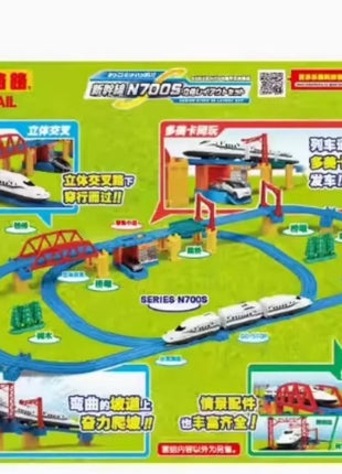 TAKARA TOMY TOMICA Pule Road Shinkansen Set tridimensionale di lusso Set di binari del treno elettrico N700S Giocattolo per bambini. - riparo82