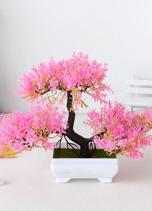 Artificial Plants Decoration Potted Bonsai Small Tree Pot Fake Plant Potted zen garden Ornaments Table Home Room Decoration