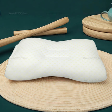 Cervical Orthopedic Neck Pillow for Better Sleep and Neck Support Soybean Fiber SPA Massage Pillow for Home Travel Relaxation
