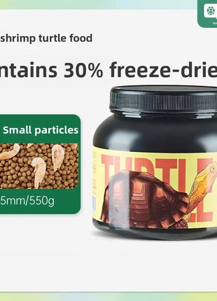 YEE Turtle Food 1.5/3/5.5mm High Protein Floating Pallets for Alligator Snapper,Red-Eared Slider&Aquatic Turtles Starter Feed - Riparo82
