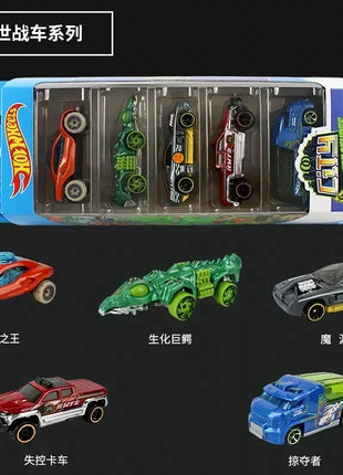 Hot Wheels Set 5 Auto Sportive 1:64 - Pack Modellini Metallo Pista