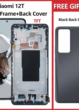 Testato al 100% 6.67 ''LCD Per Xiaomi 12T Display LCD Touch Screen Digitizer Per Xiaomi 12T 22071212AG Sostituzione Dello Schermo LCD - riparo82