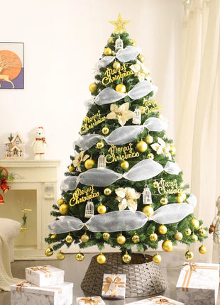 Albero di Natale Casa Nuova crittografia Luminoso Grandi decorazioni natalizie Pacchetto fai da te di lusso