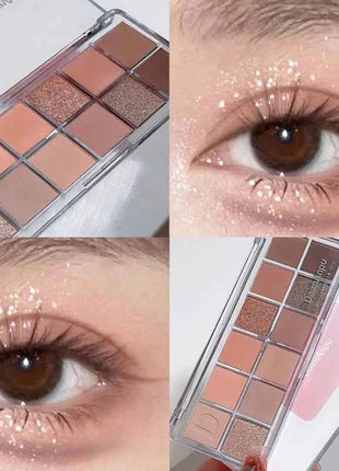 12-Color Eyeshadow Palette - Velvety Smooth, Long-Wearing Matte Shades for Everyday Wear