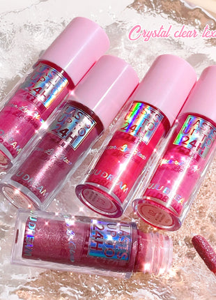 Flowing light Glitter Lip Glaze Long Lasting Lip Gloss Waterproof Liquid Lipstick Makeup Lip Oil Lip Tint Moisturizing - Riparo82