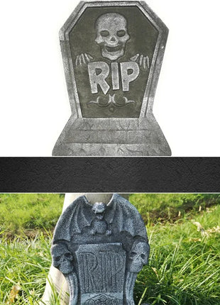 1pcs Halloween Foam Tombstones Outdoor Home Decoration Outdoor Bats Skeleton Gravestone Graveyard Horror Atmosphere Party Props - Riparo82