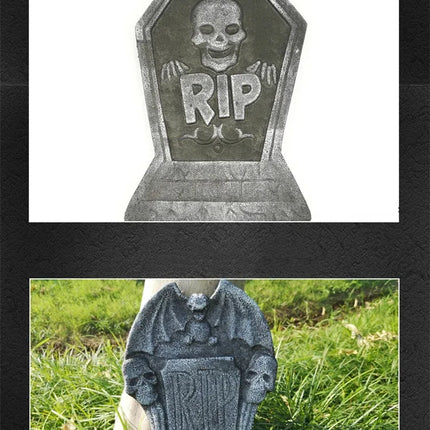 1pcs Halloween Foam Tombstones Outdoor Home Decoration Outdoor Bats Skeleton Gravestone Graveyard Horror Atmosphere Party Props
